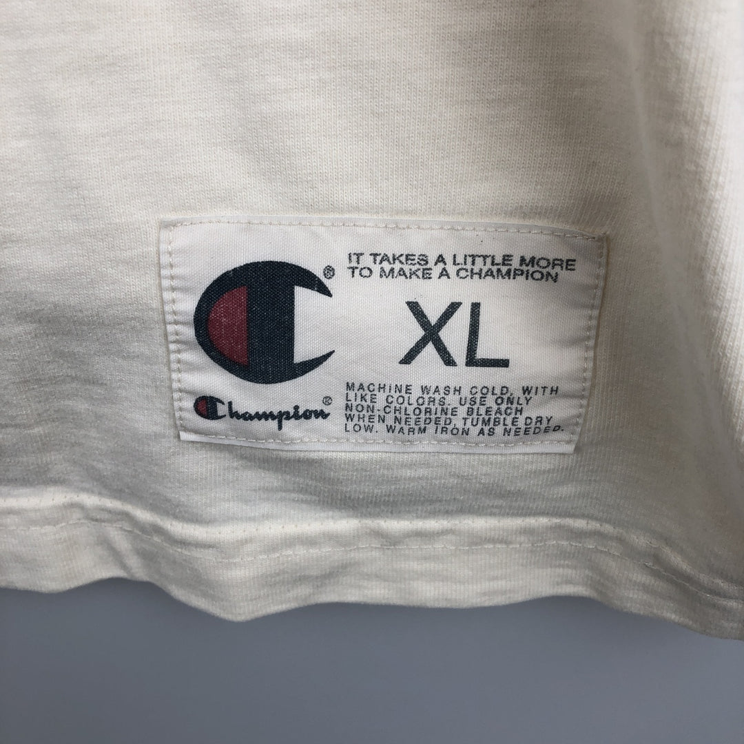 Champion Cornell College Football T-Shirt, Men's Size XL cotton unbleached Vintage Second Hand