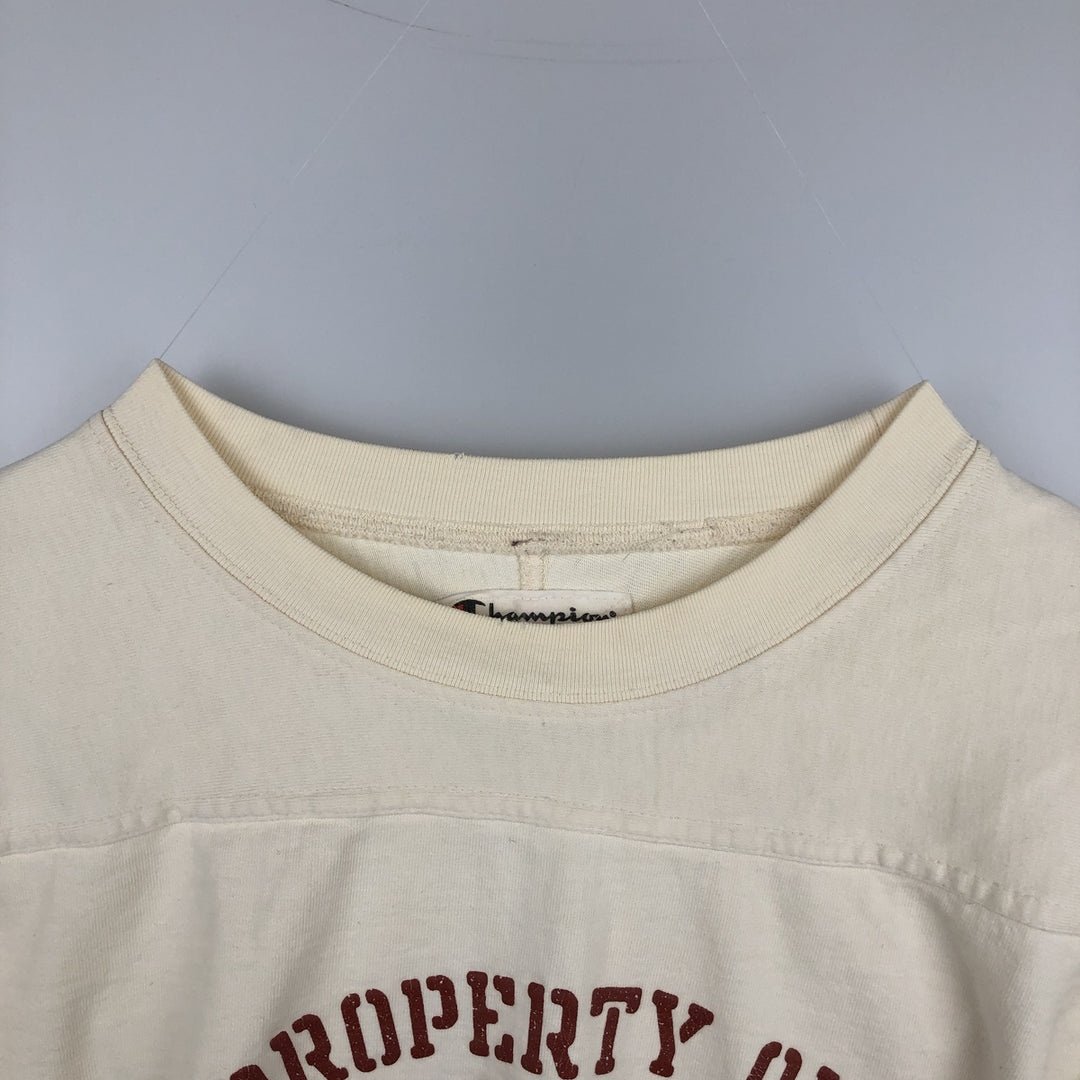Champion Cornell College Football T-Shirt, Men's Size XL cotton unbleached Vintage Second Hand