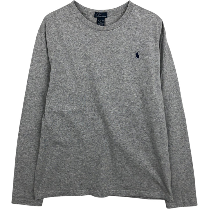 Ralph Lauren POLO by Ralph Lauren long-sleeved T-shirt, men's size M cotton gray type Vintage Second Hand