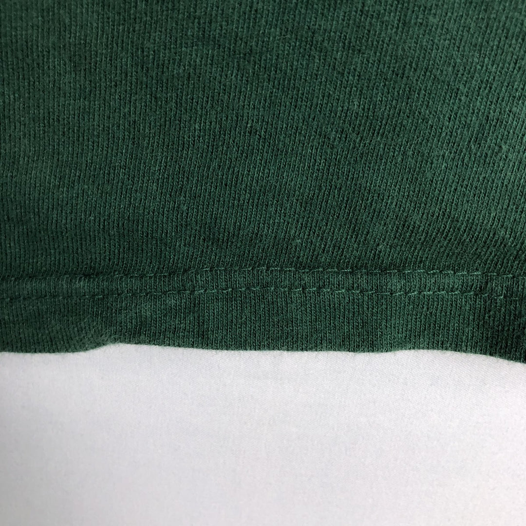 90'S Eddie Bauer Long-Sleeve T-Shirt, Made in USA, Men's Size L (Equivalent), Vintage cotton Green type dark green Vintage Second Hand