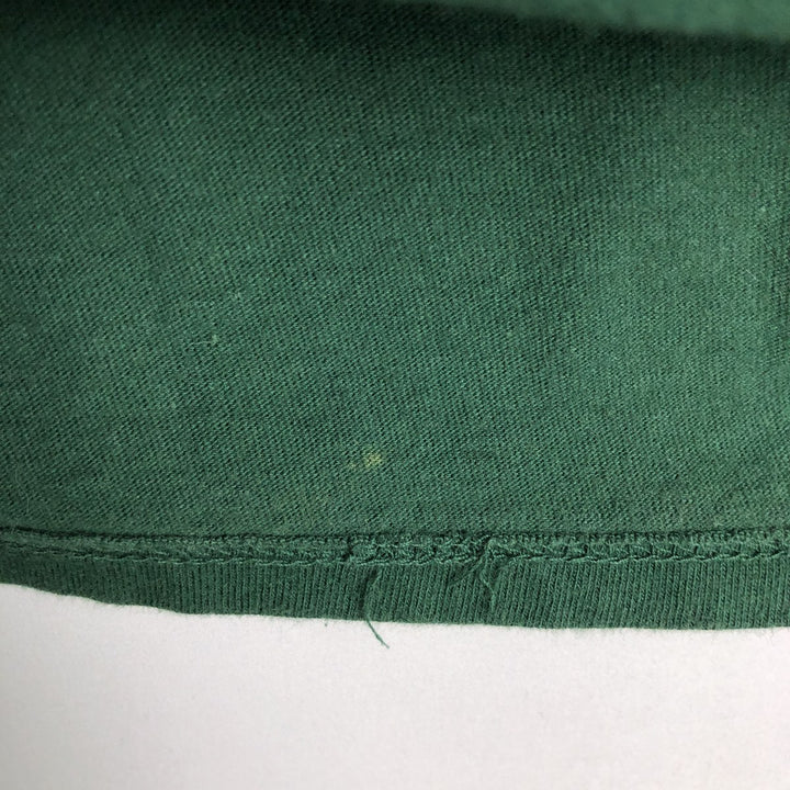 90'S Eddie Bauer Long-Sleeve T-Shirt, Made in USA, Men's Size L (Equivalent), Vintage cotton Green type dark green Vintage Second Hand