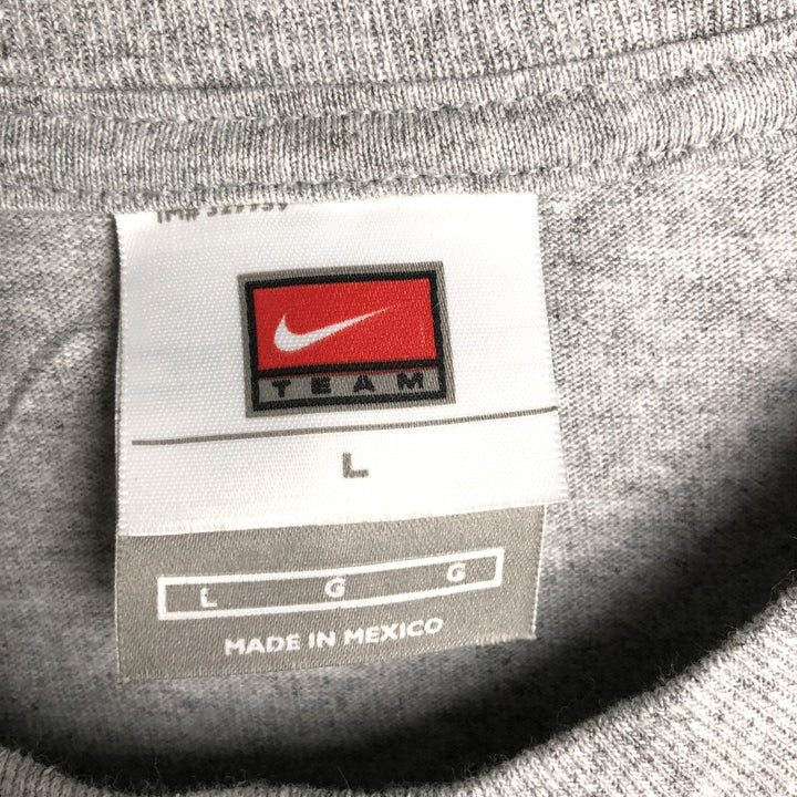 2000'S Nike Team Long Sleeve T-Shirt, Men's Size L cotton gray type Vintage Second Hand