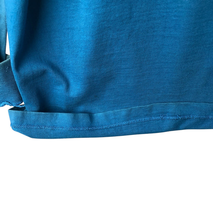 70s-80'S JC Penney TOWNCRAFT Plain Pocket Long-Sleeve T-Shirt, Men's Size M (Equivalent), Vintage unclear blue type Vintage Second Hand