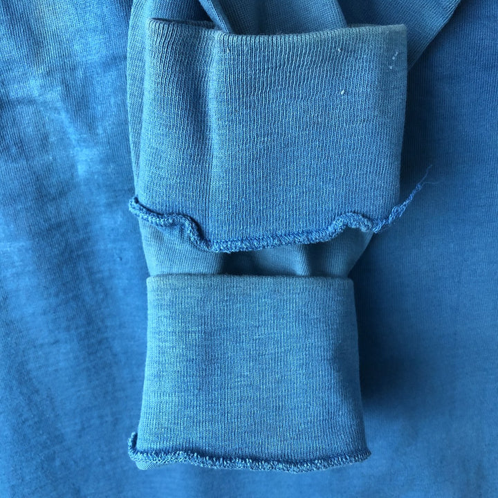 70s-80'S JC Penney TOWNCRAFT Plain Pocket Long-Sleeve T-Shirt, Men's Size M (Equivalent), Vintage unclear blue type Vintage Second Hand