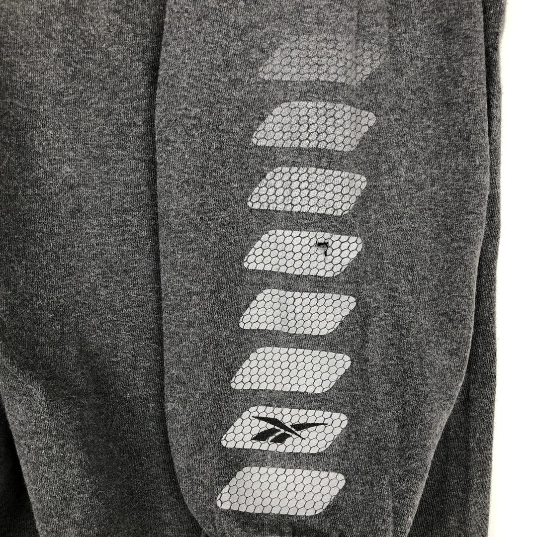 2000'S Reebok Long-Sleeve T-Shirt (Men's Size L) cotton gray type Vintage Second Hand