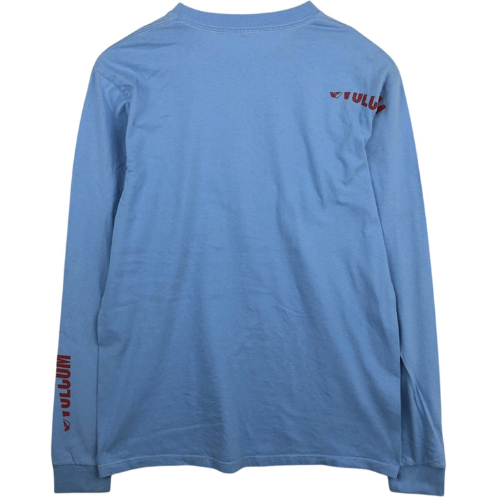 Volcom Long-Sleeve T-Shirt (Men's Size L) cotton Blue type light blue Vintage Second Hand
