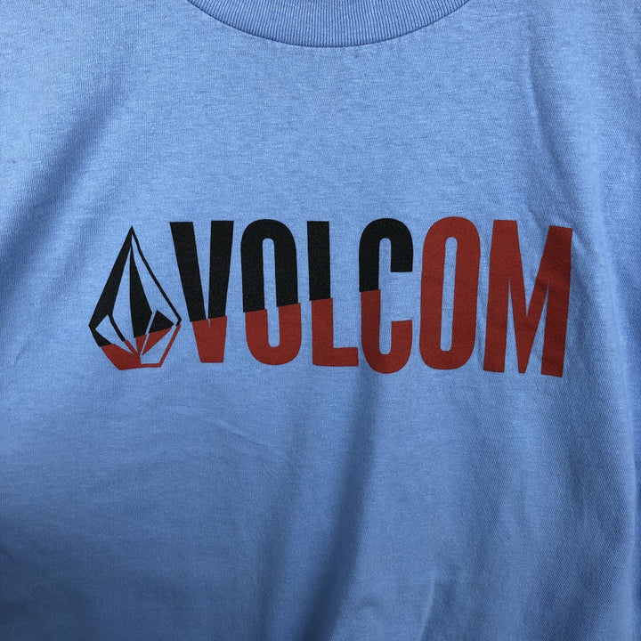 Volcom Long-Sleeve T-Shirt (Men's Size L) cotton Blue type light blue Vintage Second Hand