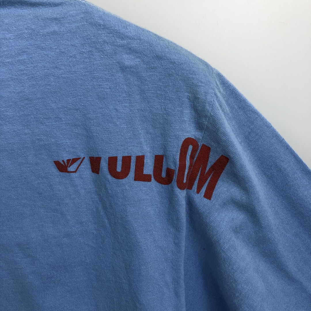 Volcom Long-Sleeve T-Shirt (Men's Size L) cotton Blue type light blue Vintage Second Hand