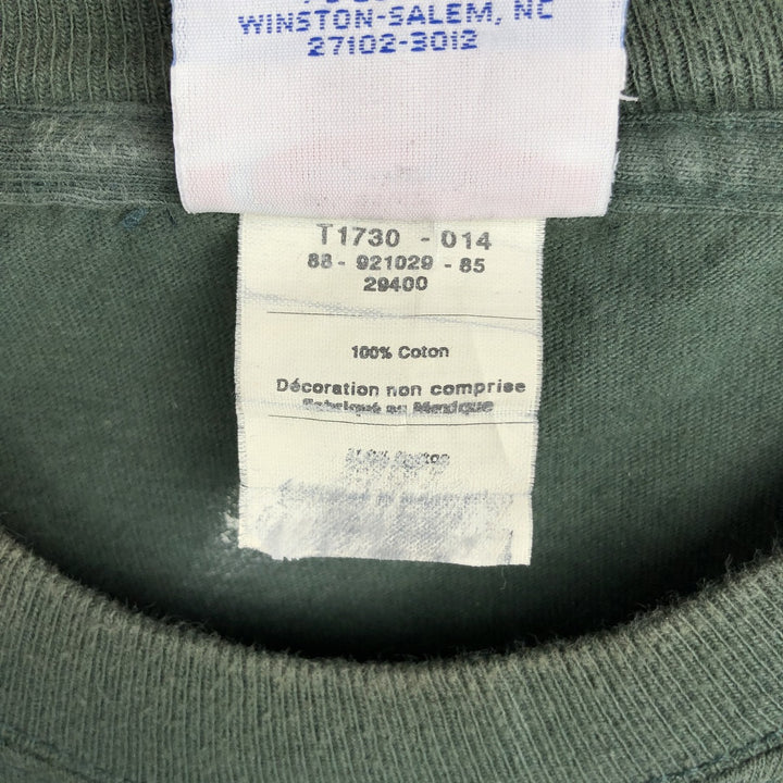 Champion Authentic Athletic Apparel Notre Dame University College Long-Sleeve T-Shirt (Men's Size L) - 2000s cotton Green type dark green Vintage Second Hand
