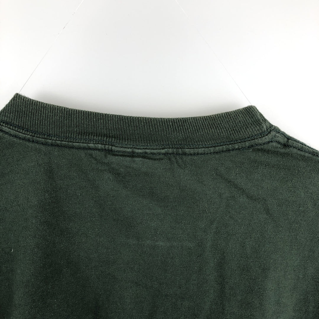 Champion Authentic Athletic Apparel Notre Dame University College Long-Sleeve T-Shirt (Men's Size L) - 2000s cotton Green type dark green Vintage Second Hand