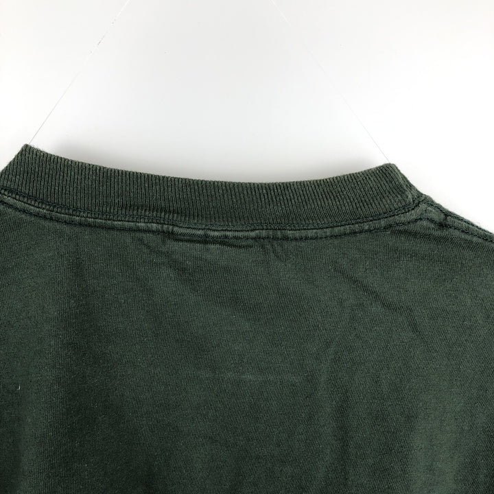 Champion Authentic Athletic Apparel Notre Dame University College Long-Sleeve T-Shirt (Men's Size L) - 2000s cotton Green type dark green Vintage Second Hand