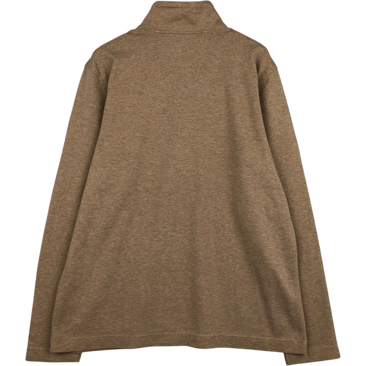 Banana Republic Half-Zip Long-Sleeve T-Shirt (Men's Size XL) cotton Beige type Vintage Second Hand