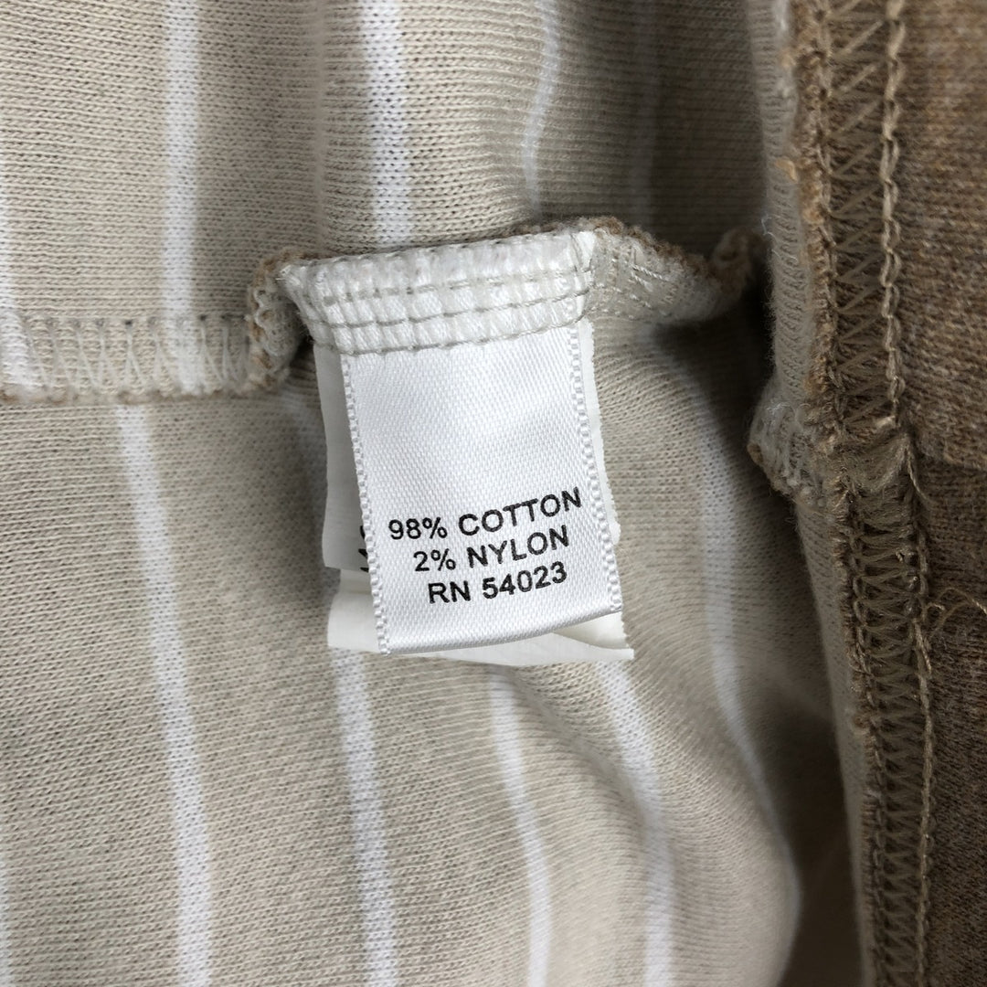 Banana Republic Half-Zip Long-Sleeve T-Shirt (Men's Size XL) cotton Beige type Vintage Second Hand