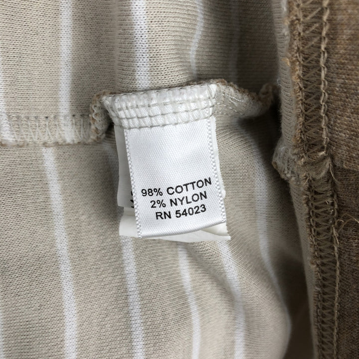 Banana Republic Half-Zip Long-Sleeve T-Shirt (Men's Size XL) cotton Beige type Vintage Second Hand