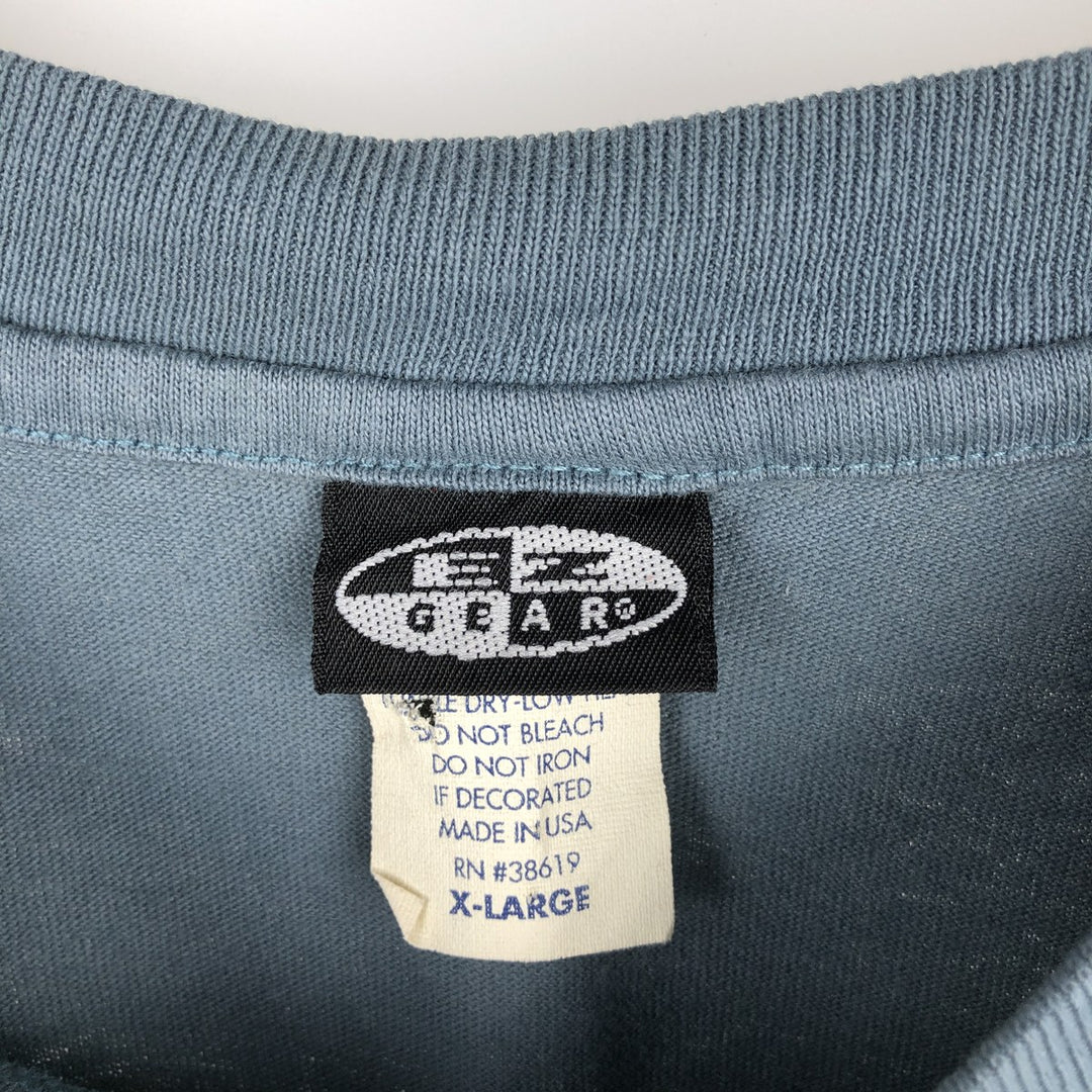 EZ GEAR Long-Sleeve T-Shirt, Made in USA, Men's XL Equivalent cotton Khaki type Vintage Second Hand
