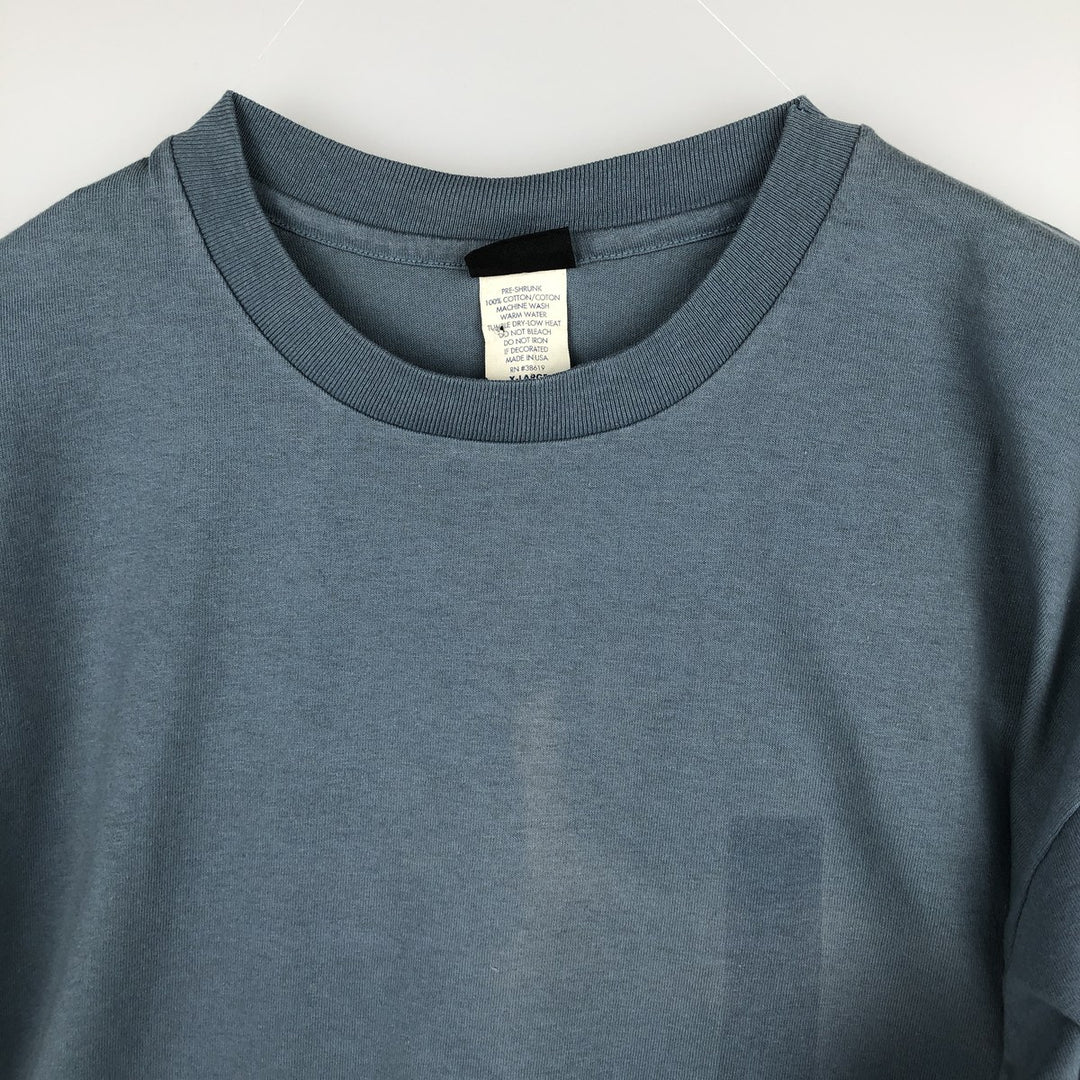 EZ GEAR Long-Sleeve T-Shirt, Made in USA, Men's XL Equivalent cotton Khaki type Vintage Second Hand
