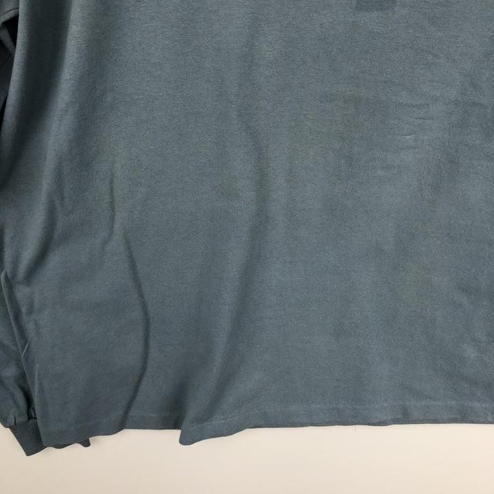 EZ GEAR Long-Sleeve T-Shirt, Made in USA, Men's XL Equivalent cotton Khaki type Vintage Second Hand