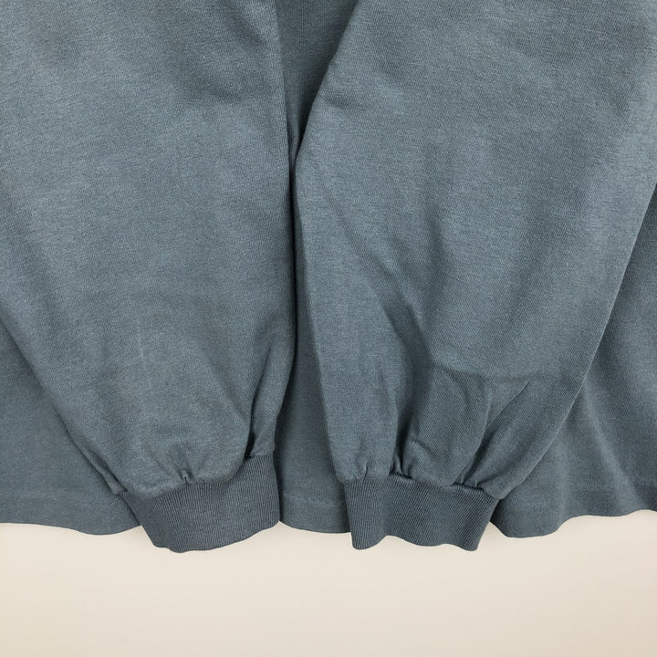 EZ GEAR Long-Sleeve T-Shirt, Made in USA, Men's XL Equivalent cotton Khaki type Vintage Second Hand