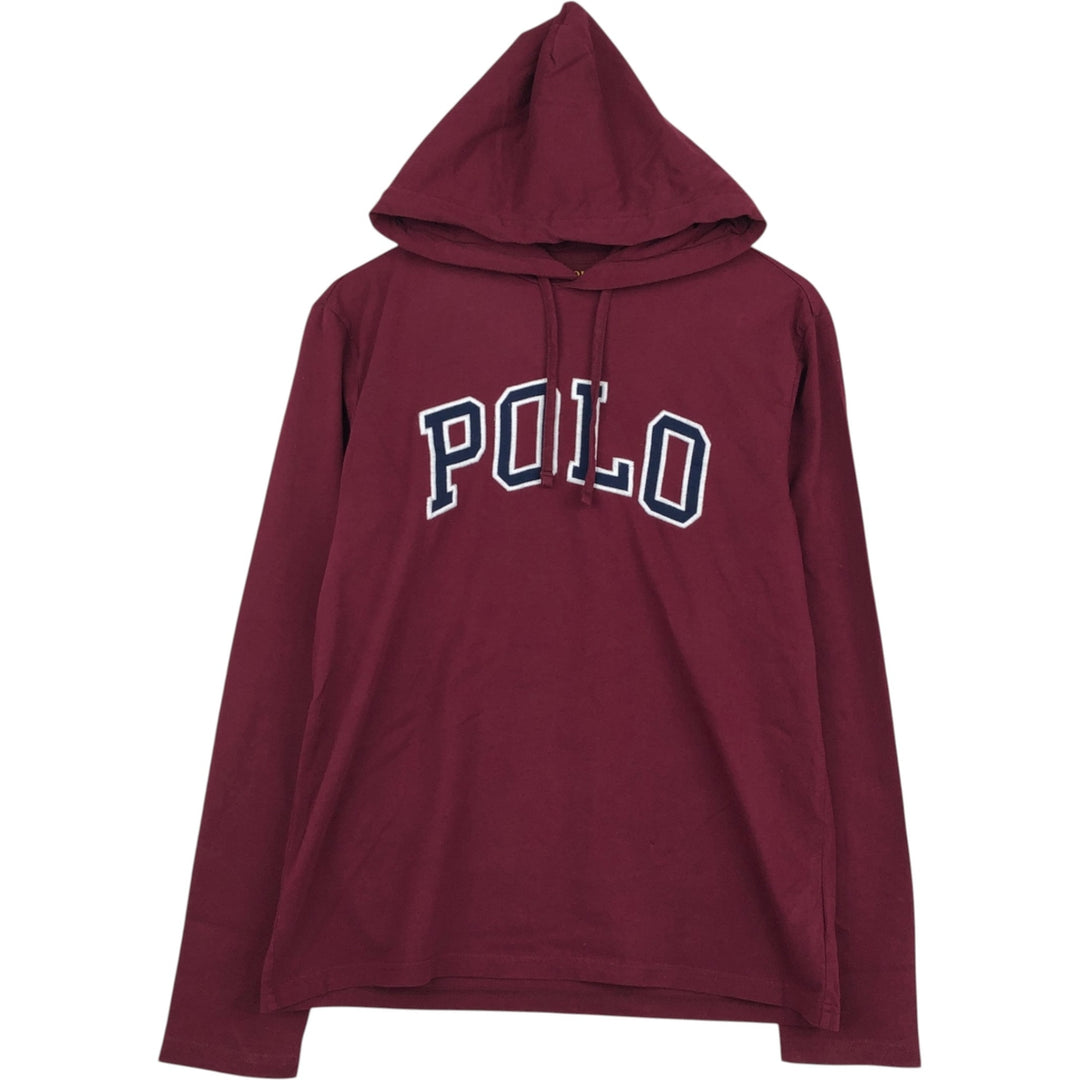 Ralph Lauren POLO RALPH LAUREN Long-Sleeve T-Shirt (Men's Size S) cotton Red type red-purple Vintage Second Hand