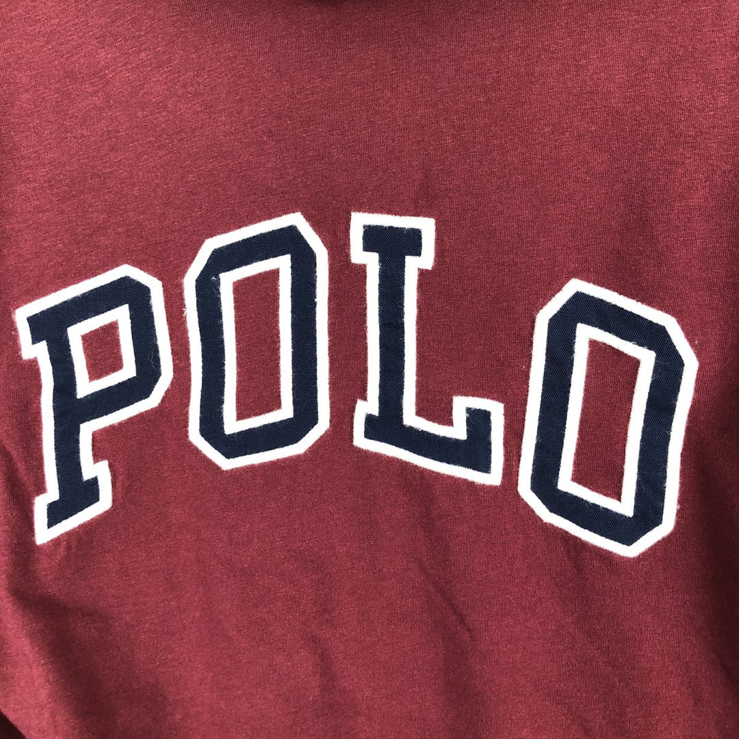 Ralph Lauren POLO RALPH LAUREN Long-Sleeve T-Shirt (Men's Size S) cotton Red type red-purple Vintage Second Hand