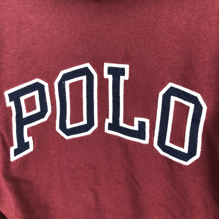 Ralph Lauren POLO RALPH LAUREN Long-Sleeve T-Shirt (Men's Size S) cotton Red type red-purple Vintage Second Hand