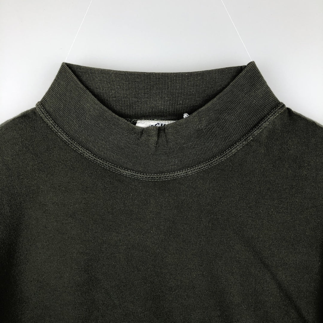 90'S Dockers Levi's High Neck Long-Sleeve T-Shirt, Men's Size XL (Equivalent), Vintage cotton Khaki type Vintage Second Hand