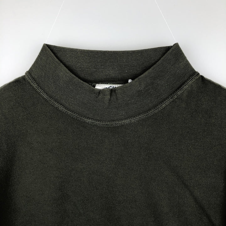 90'S Dockers Levi's High Neck Long-Sleeve T-Shirt, Men's Size XL (Equivalent), Vintage cotton Khaki type Vintage Second Hand