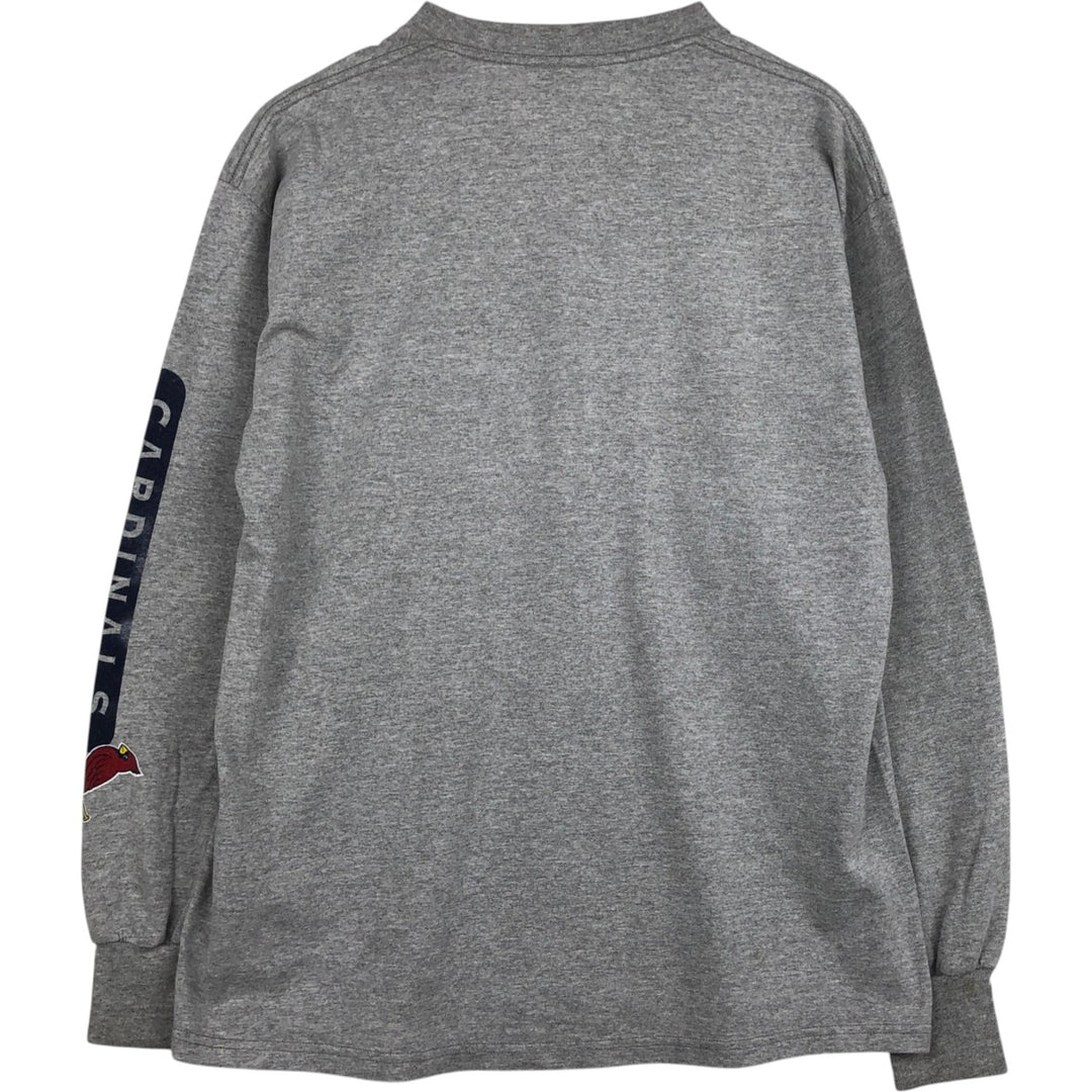 2000'S Lee MLB St. Louis Cardinals Long-Sleeve T-Shirt (Men's Size L) unclear gray type Vintage Second Hand