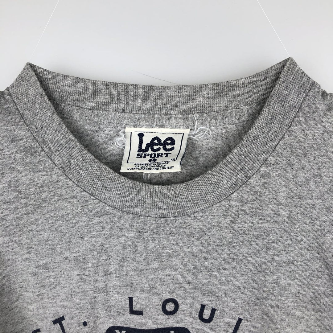 2000'S Lee MLB St. Louis Cardinals Long-Sleeve T-Shirt (Men's Size L) unclear gray type Vintage Second Hand