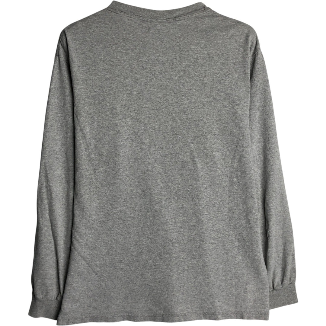 Champion AUTHENTIC ATHLETIC APPAREL Long-Sleeve T-Shirt (Men's Size M) - 2000s cotton gray type Vintage Second Hand