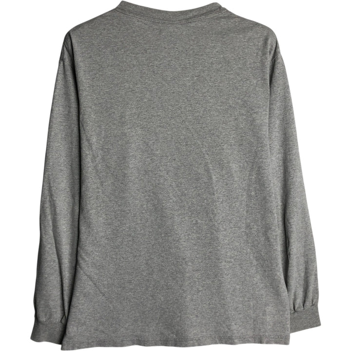 Champion AUTHENTIC ATHLETIC APPAREL Long-Sleeve T-Shirt (Men's Size M) - 2000s cotton gray type Vintage Second Hand
