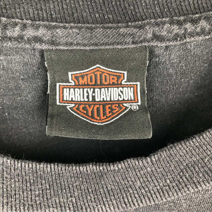 Harley-Davidson Long Sleeve T-Shirt, Men's XXL cotton black type Vintage Second Hand