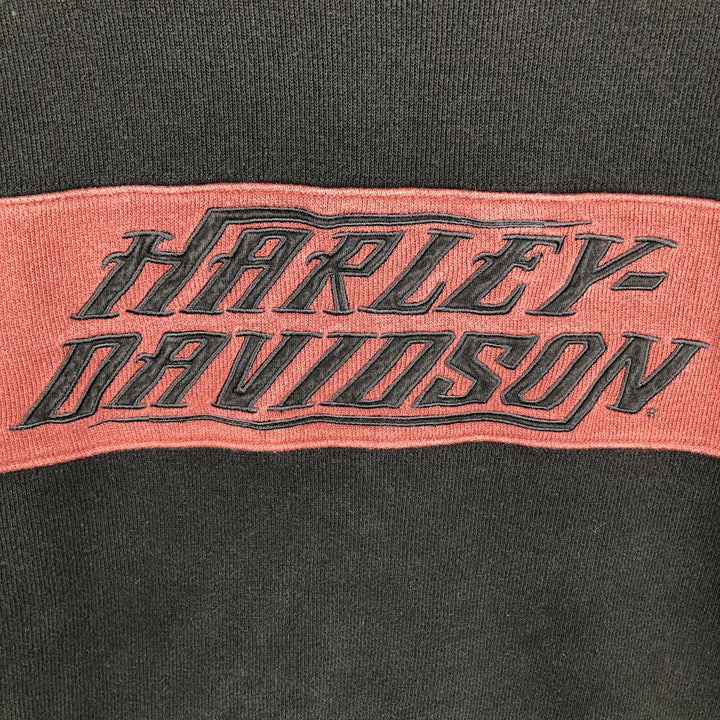 Harley-Davidson Advertising Sweatshirt (Men's XXL equivalent) cotton black type Vintage Second Hand