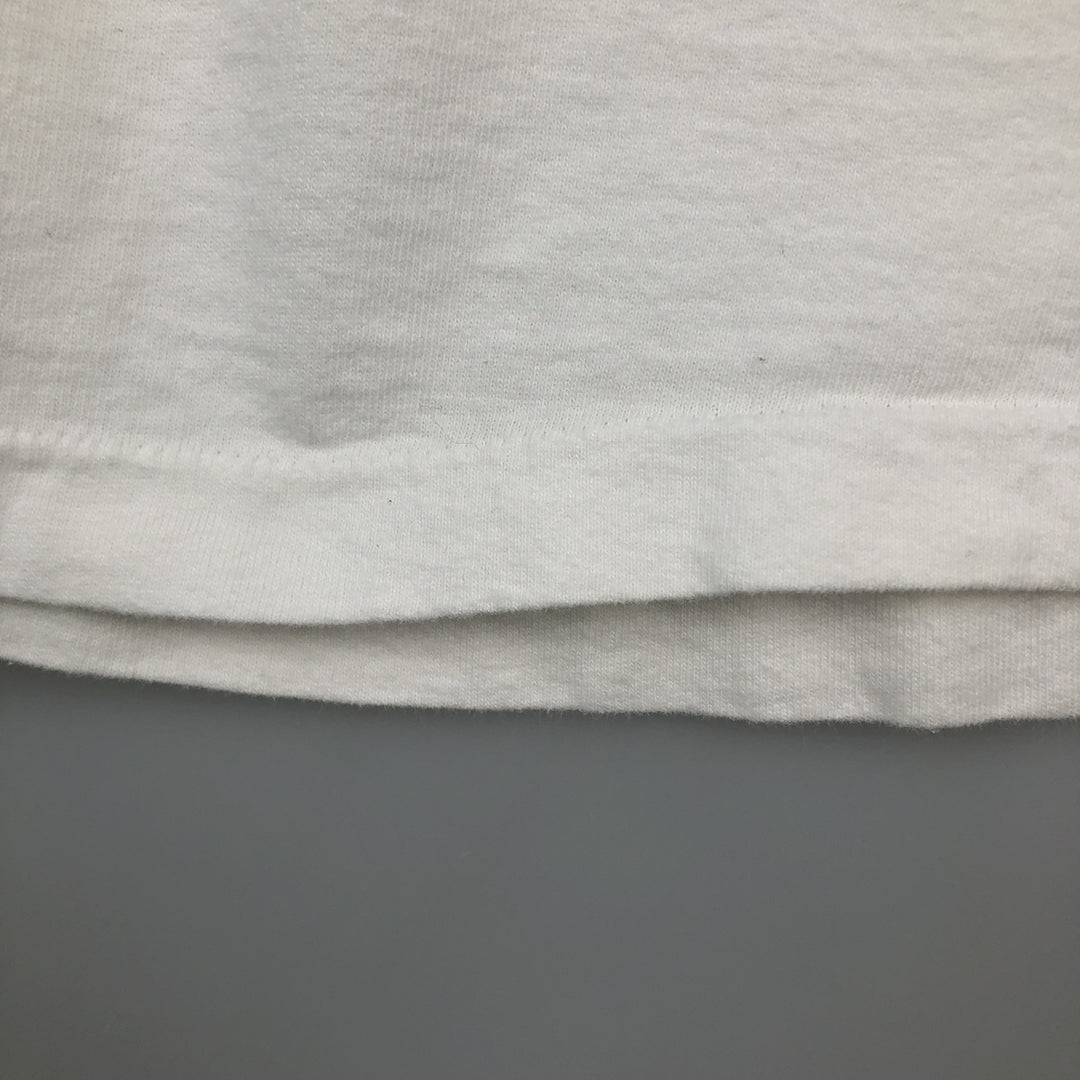 OCEAN ATHLETE Long-Sleeve T-Shirt, Made in USA, Men's Size XL (approx.) unclear white type Vintage Second Hand