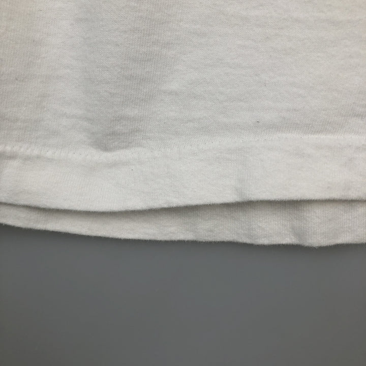 OCEAN ATHLETE Long-Sleeve T-Shirt, Made in USA, Men's Size XL (approx.) unclear white type Vintage Second Hand