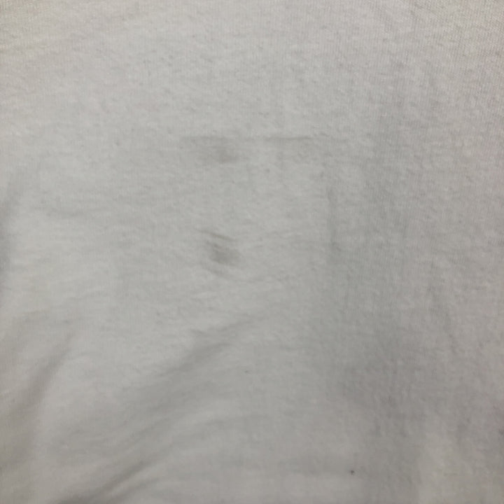 OCEAN ATHLETE Long-Sleeve T-Shirt, Made in USA, Men's Size XL (approx.) unclear white type Vintage Second Hand