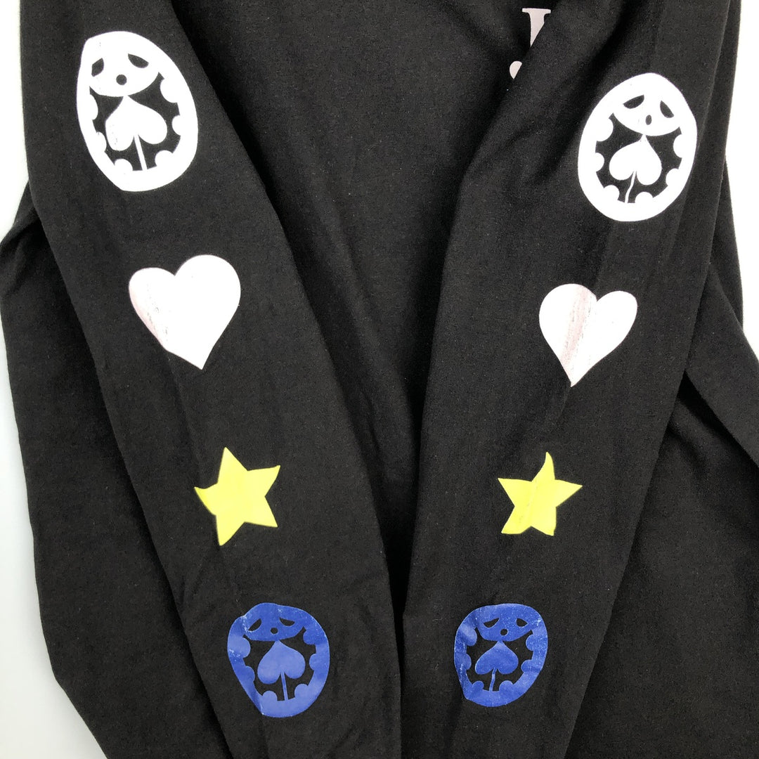 JOJO JoJo's Bizarre Adventure Long-Sleeve T-Shirt (Men's Size M) cotton black type Vintage Second Hand