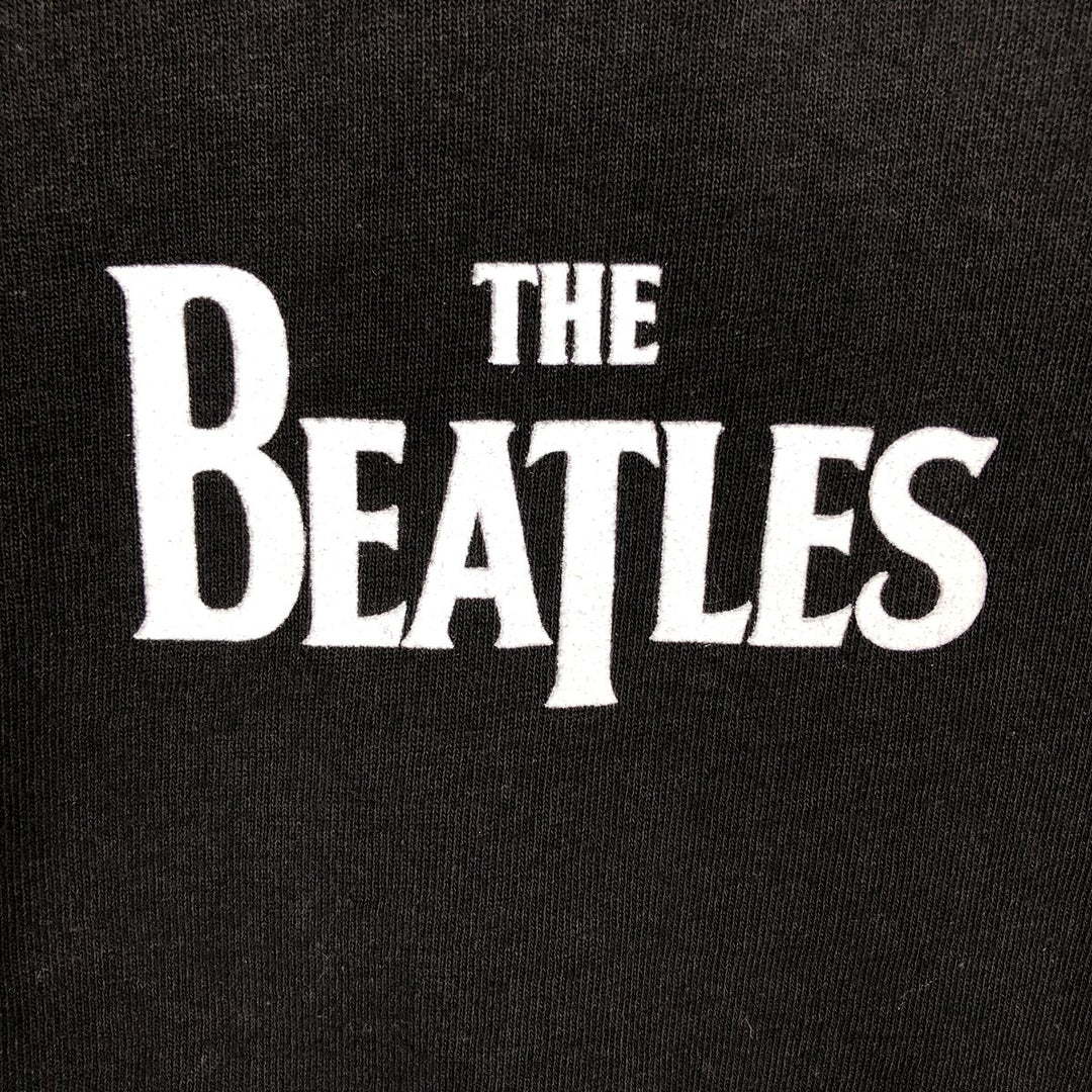 THE BEATLES Long-Sleeve T-Shirt (Men's Size L) cotton black type Vintage Second Hand
