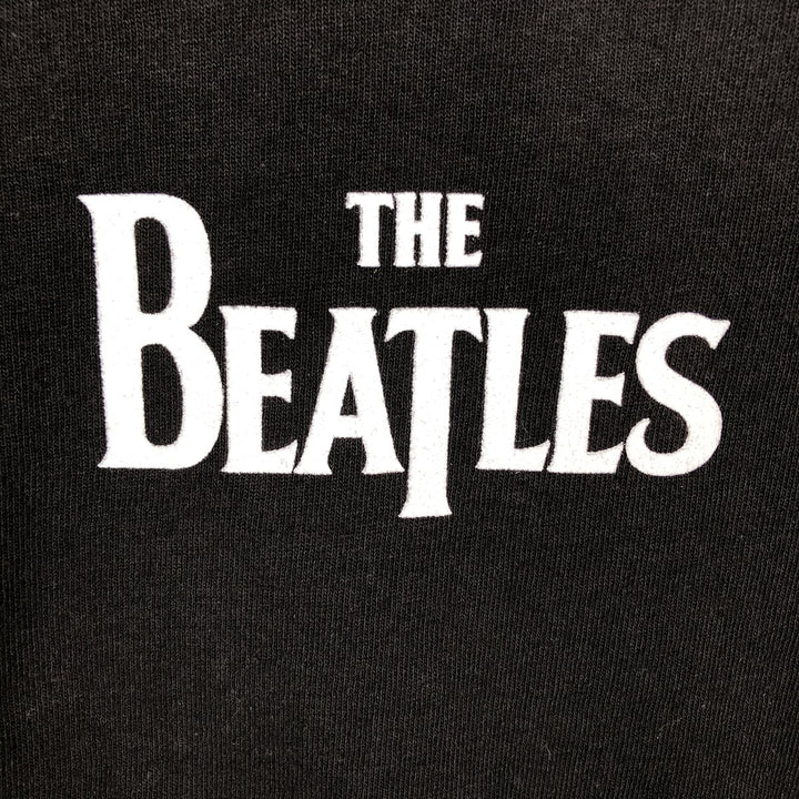 THE BEATLES Long-Sleeve T-Shirt (Men's Size L) cotton black type Vintage Second Hand