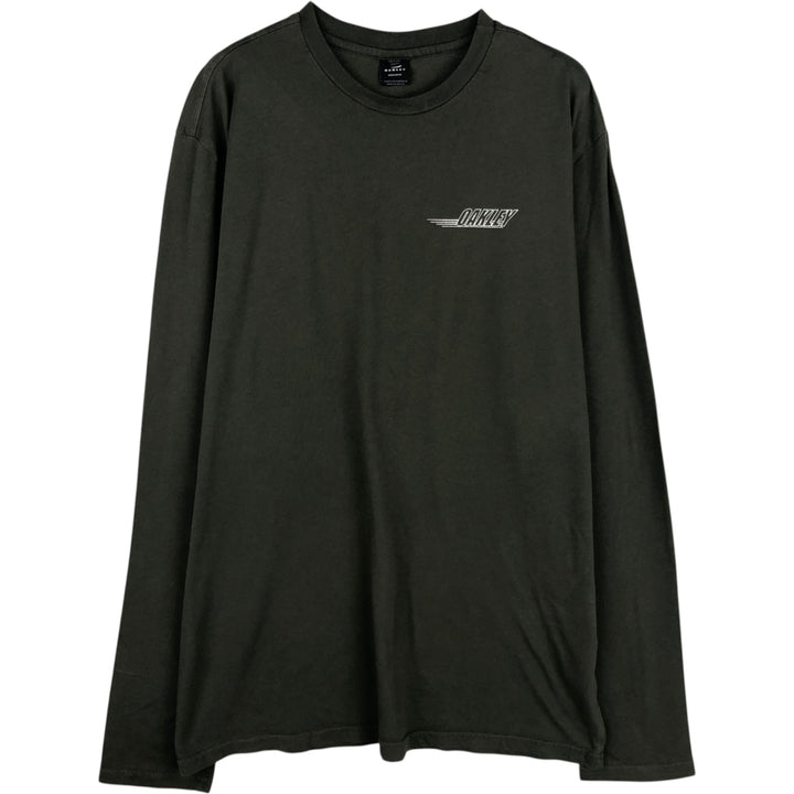Oakley Regular Fit Long-Sleeve T-Shirt (Men's XXL equivalent) unclear green type Vintage Second Hand