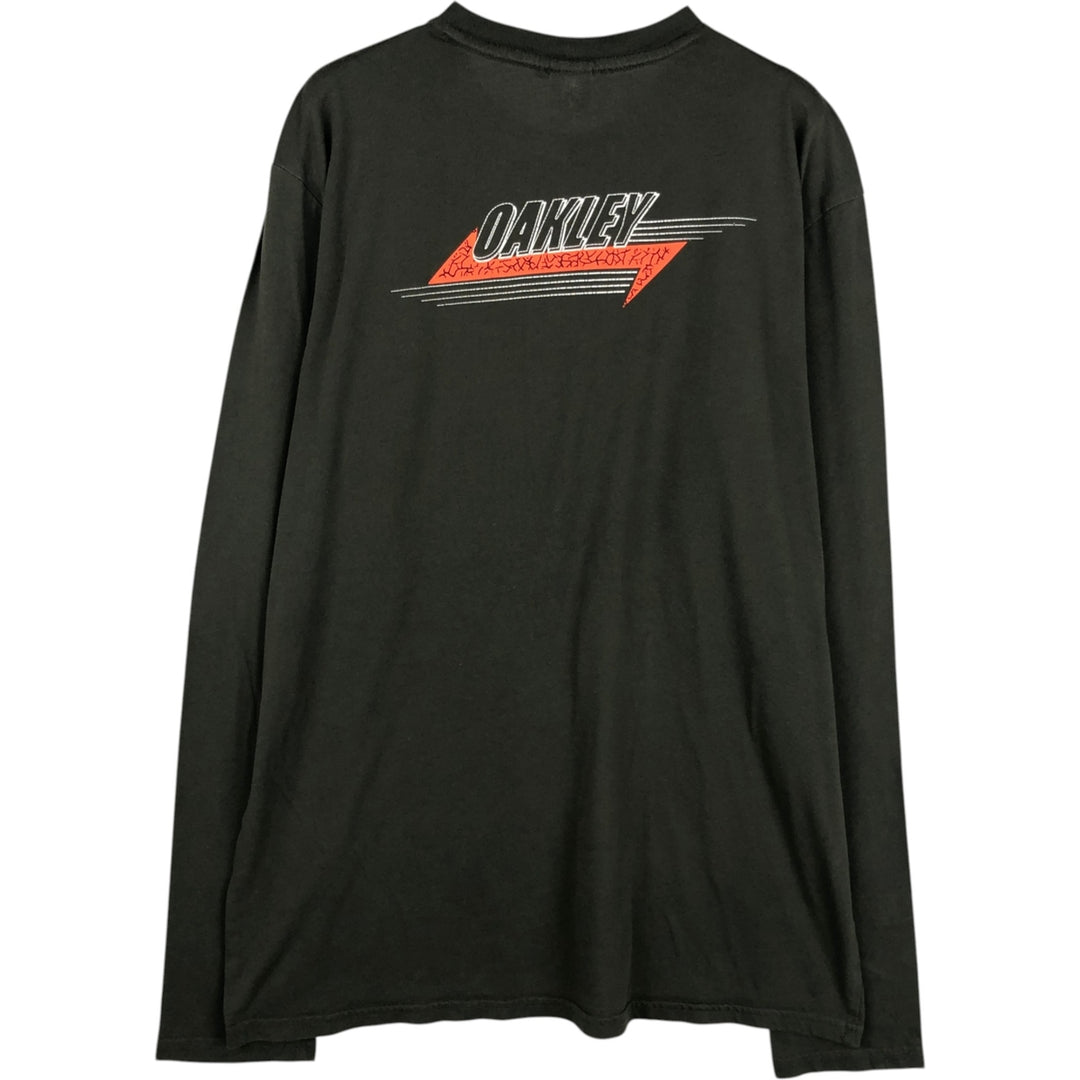 Oakley Regular Fit Long-Sleeve T-Shirt (Men's XXL equivalent) unclear green type Vintage Second Hand