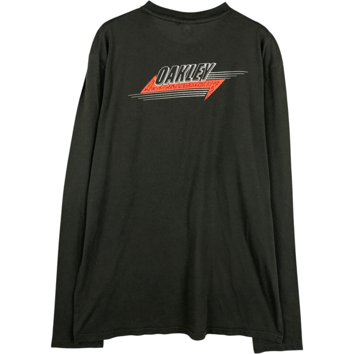 Oakley Regular Fit Long-Sleeve T-Shirt (Men's XXL equivalent) unclear green type Vintage Second Hand