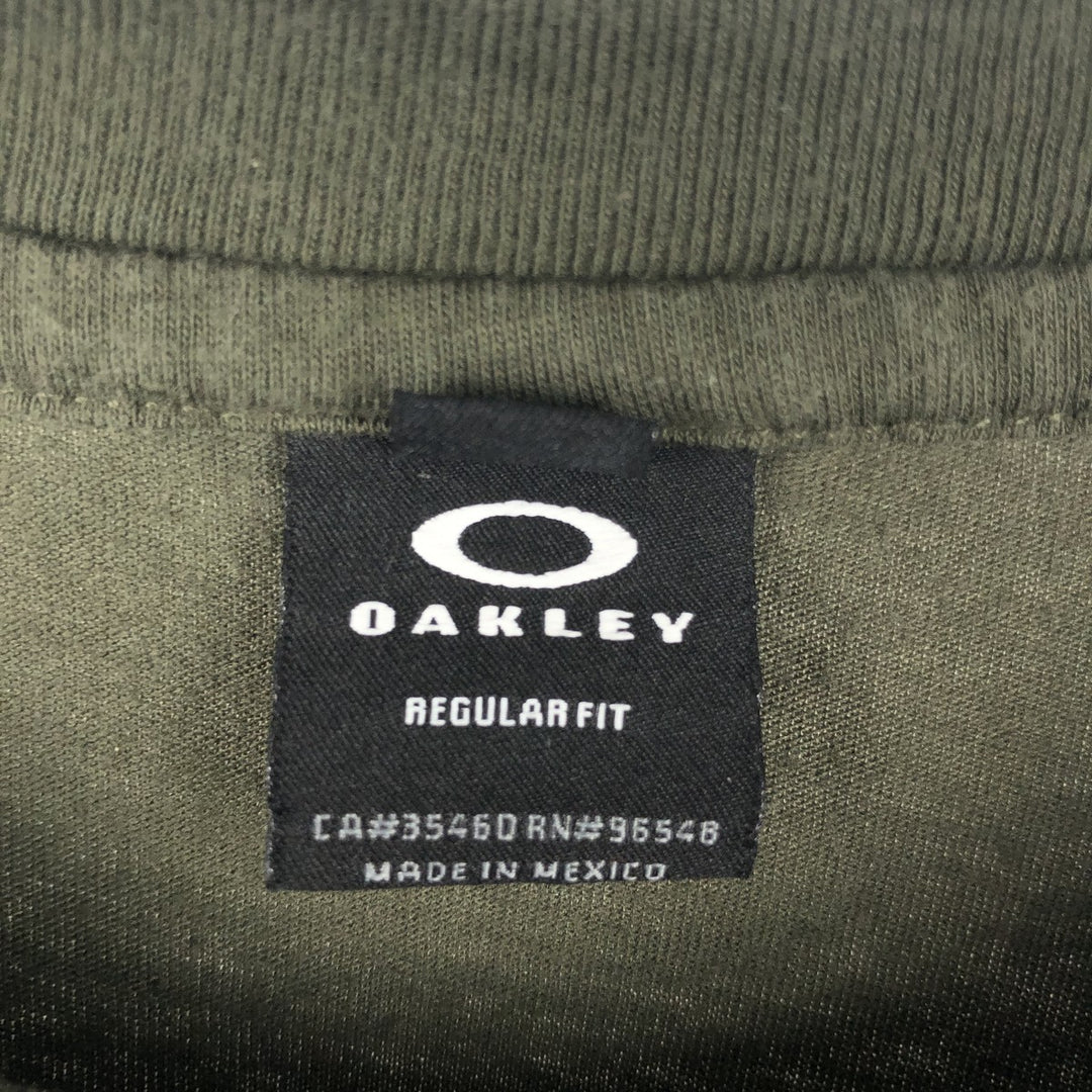 Oakley Regular Fit Long-Sleeve T-Shirt (Men's XXL equivalent) unclear green type Vintage Second Hand