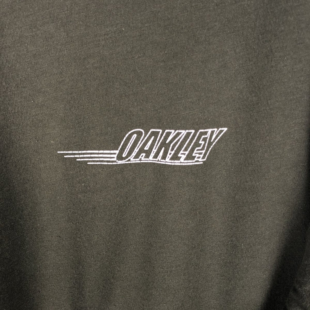 Oakley Regular Fit Long-Sleeve T-Shirt (Men's XXL equivalent) unclear green type Vintage Second Hand