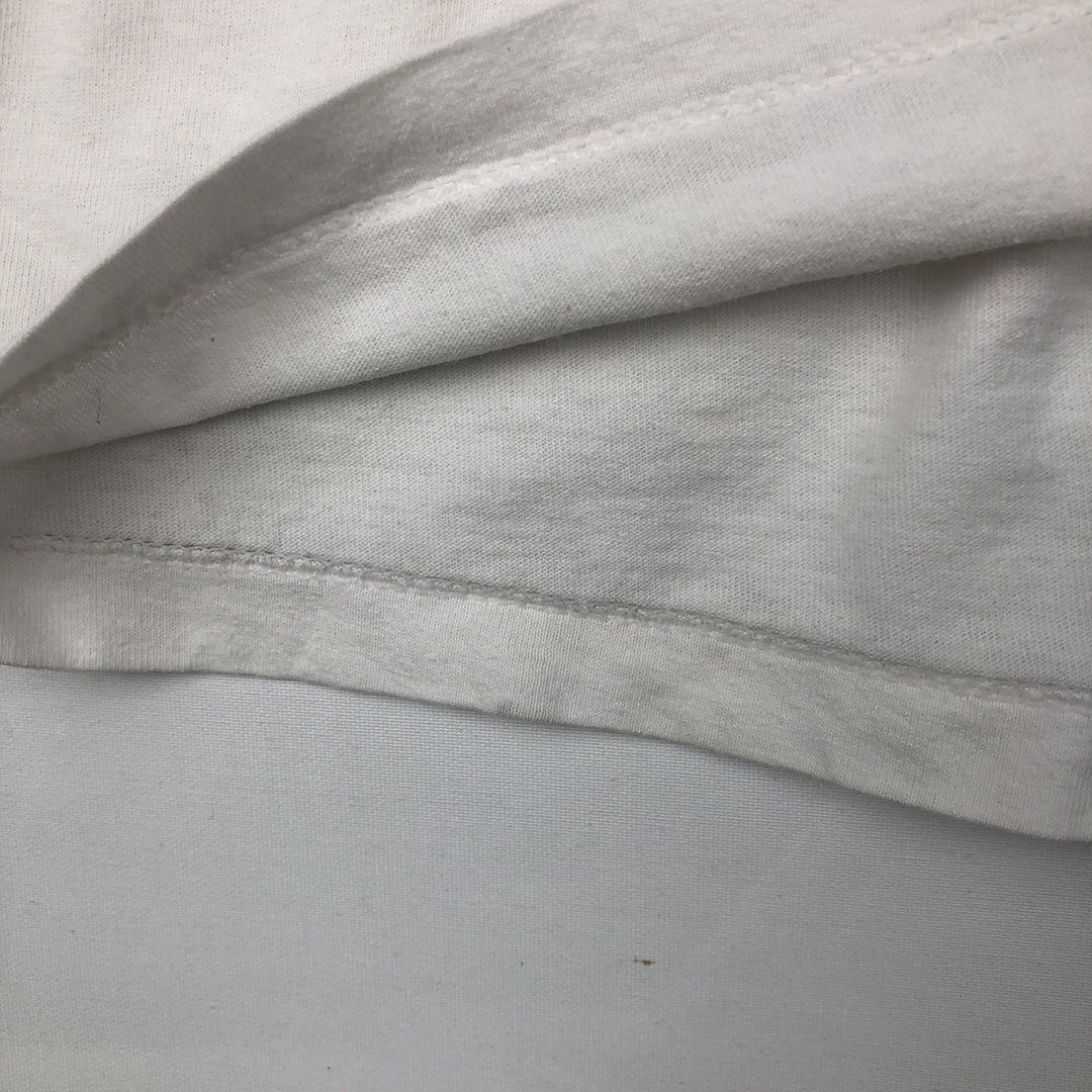 Harley-Davidson Fire Pattern Long T-Shirt, Men's XL Size cotton white type Vintage Second Hand
