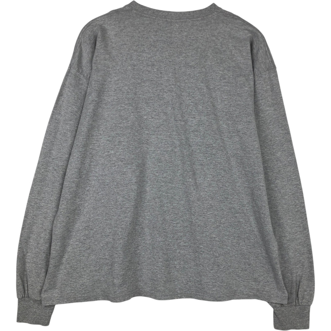 90s-00'S Reebok Long-Sleeve T-Shirt, Men's XXL equivalent, Vintage cotton gray type Vintage Second Hand