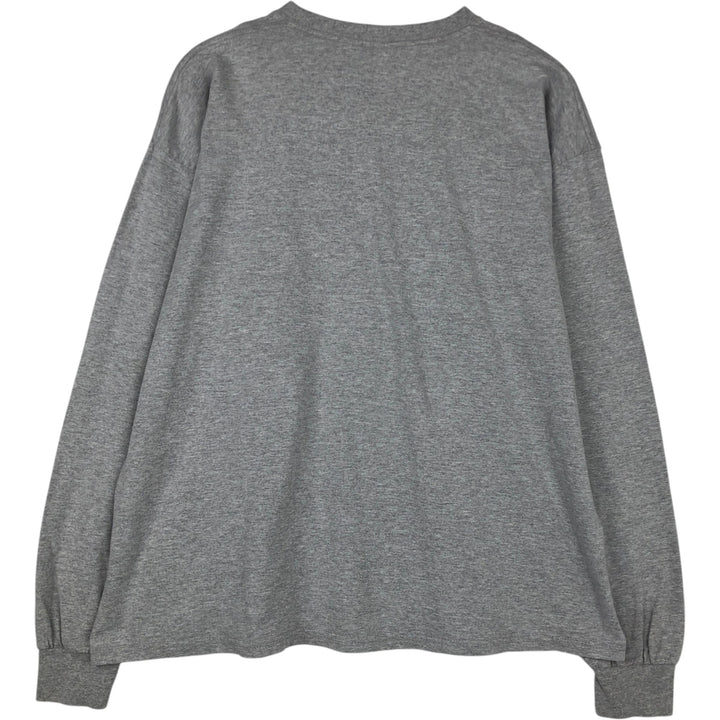 90s-00'S Reebok Long-Sleeve T-Shirt, Men's XXL equivalent, Vintage cotton gray type Vintage Second Hand