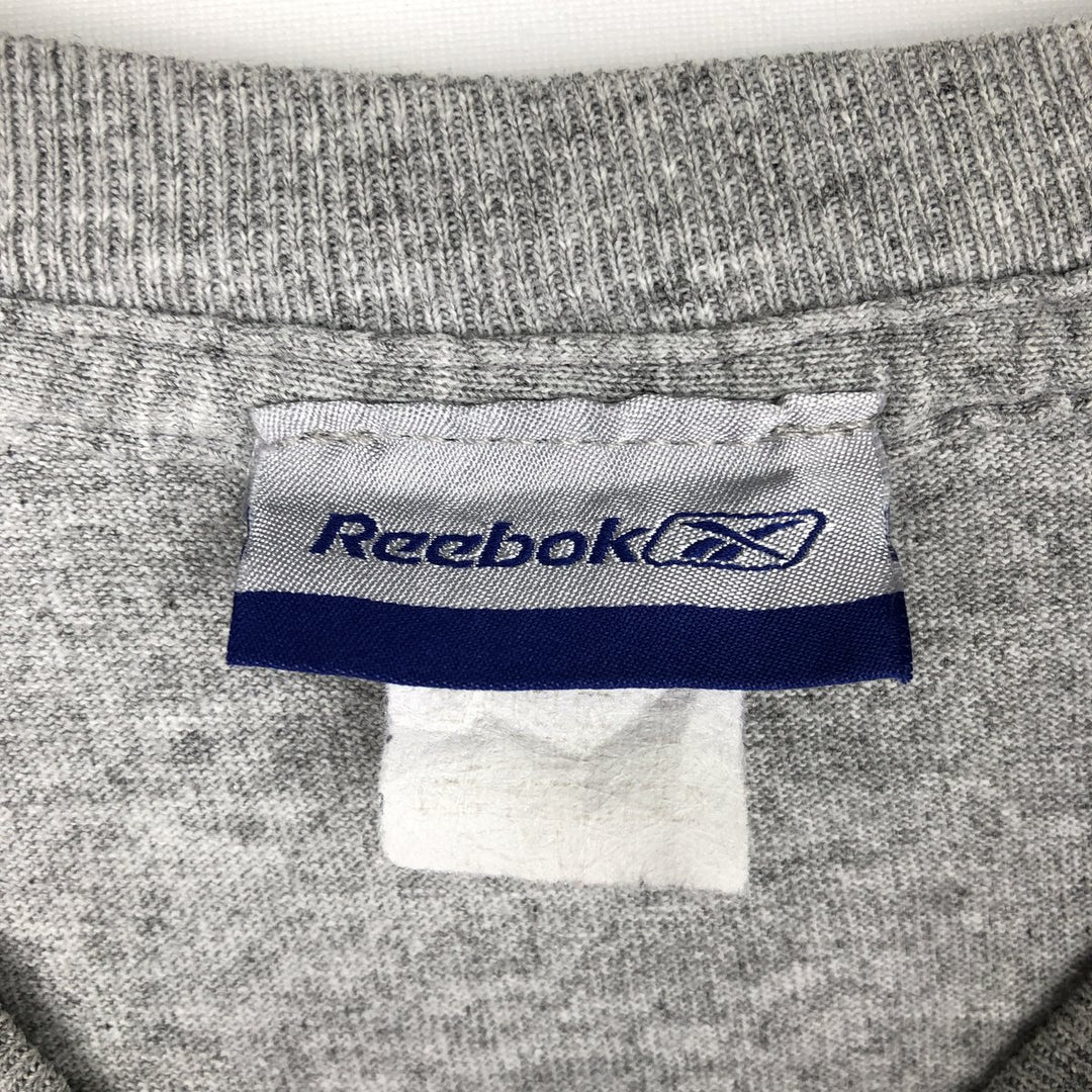 90s-00'S Reebok Long-Sleeve T-Shirt, Men's XXL equivalent, Vintage cotton gray type Vintage Second Hand