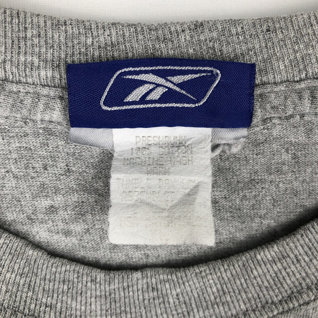 90s-00'S Reebok Long-Sleeve T-Shirt, Men's XXL equivalent, Vintage cotton gray type Vintage Second Hand