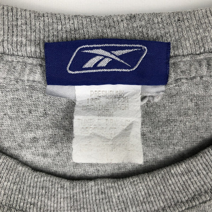 90s-00'S Reebok Long-Sleeve T-Shirt, Men's XXL equivalent, Vintage cotton gray type Vintage Second Hand